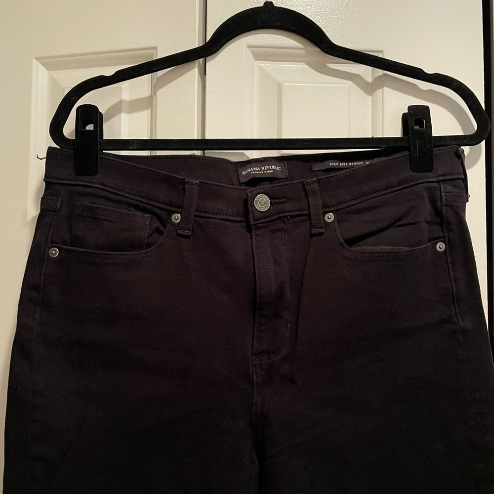Banana Republic High Rise Skinny - size 31 Black